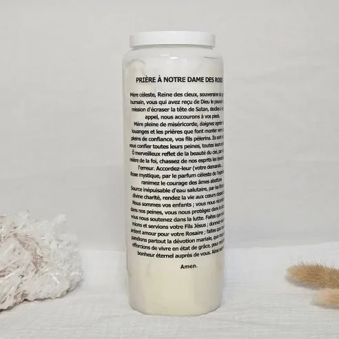 Neuvaine Notre-Dame des Roses – Bougie de prière 9 jours
