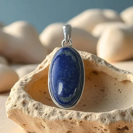 Pendentif Lapis Lazuli Ovale – sagesse Intérieure