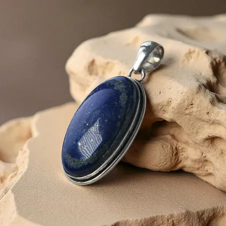 Pendentif Lapis Lazuli Ovale – sagesse Intérieure