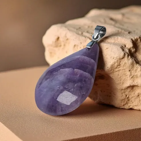 Pendentif améthyste goutte – Sérénité et pierre spirituelle