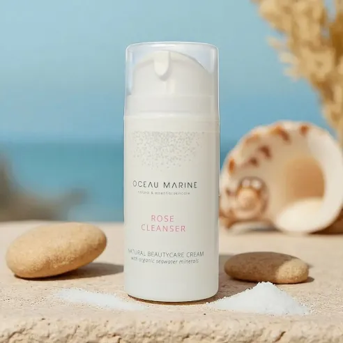 ettoyant visage rose eau de mer – Océau Marine