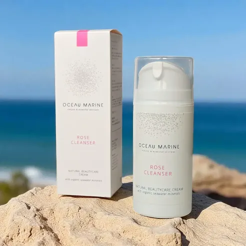 ettoyant visage rose eau de mer – Océau Marine