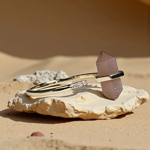 Bague Pierre de Soleil Double pointe – Eclair & charisme