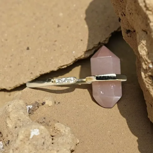 Bague Pierre de Soleil Double pointe – Eclair & charisme