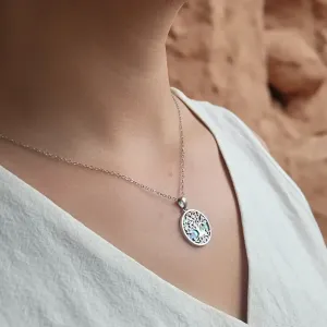 Médaille Arbre de Vie Abalone – Harmonie et enracinement