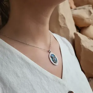 Médaille Saint Michel Abalone – Protection et lumière