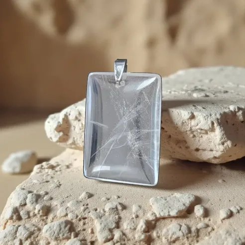 Pendentif en Cristal de Roche – amplificateur d'énergie