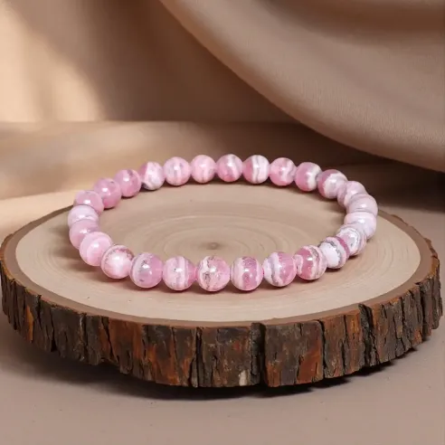 Bracelet Rhodochrosite – amour et guérison du cœur