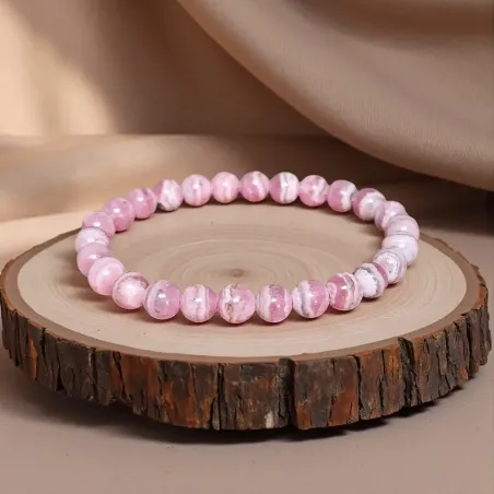 Bracelet Rhodochrosite – amour et guérison du cœur