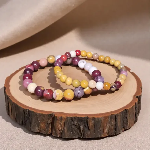 Bracelet en mokaïte – ancrage et vitalité intérieure