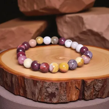 Bracelet en mokaïte – ancrage et vitalité intérieure