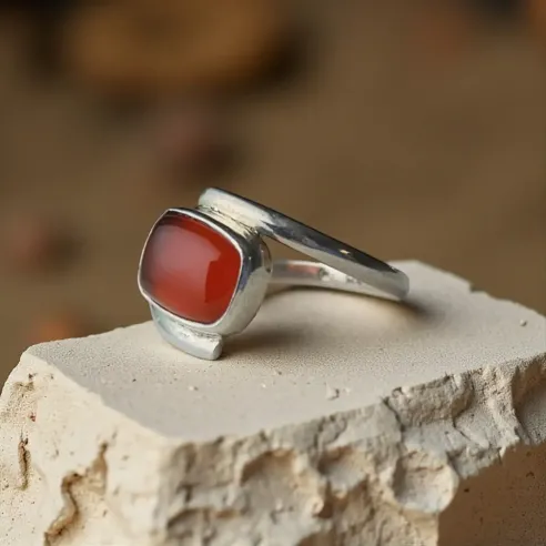 Bague Aphrodite Cornaline – vitalité et courage