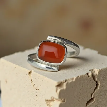 Bague Aphrodite Cornaline – vitalité et courage