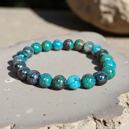 Bracelet en Chrysocolle – Douceur & Expression du cœur
