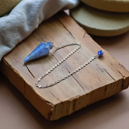 Pendule Goutte Lapis Lazuli – Radiesthésie & Sagesse Intuitive