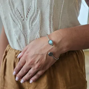 Jonc Argent et Labradorite – Protection & élégance