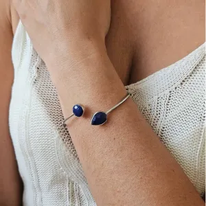 Jonc Lapis Lazuli et Argent – Sagesse & Expression Sacrée