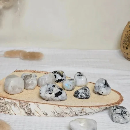 Pierre roulée en pierre de lune – Intuition & douceur