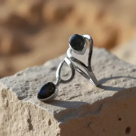 Bague labradorite – intuition & protection