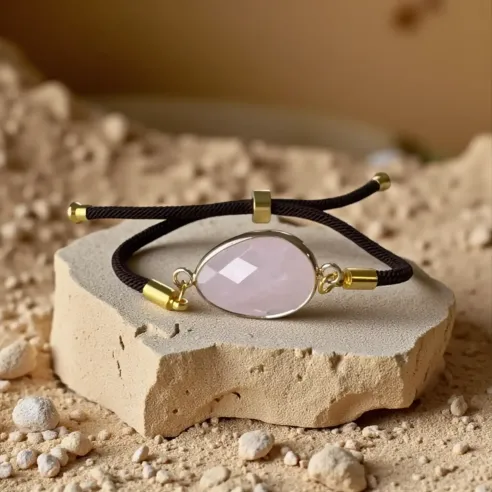 Bracelet Lylia Quartz Rose – Douceur & Amour du Cœur