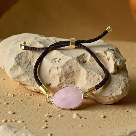 Bracelet Lylia Quartz Rose – Douceur & Amour du Cœur