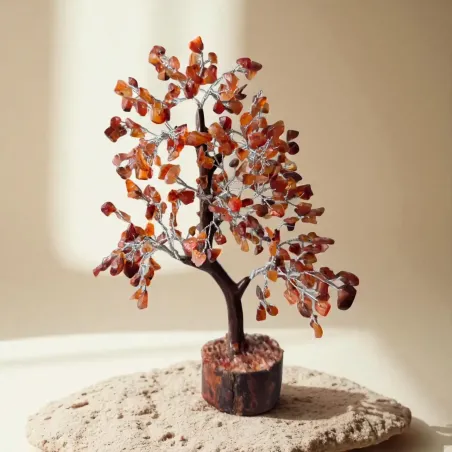 Arbre du Bonheur Cornaline – Énergie et créativité