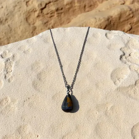 Pendentif en Opale Boulder – Pierre Naturelle d’Australie