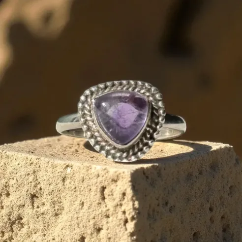 Bague Nina Améthyste – Sérénité & Intuition