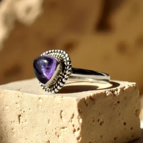 Bague Nina Améthyste – Sérénité & Intuition