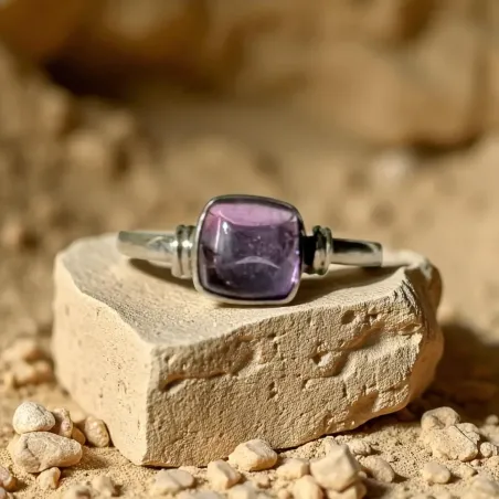 Bague Neptune Améthyste – Sagesse & Paix Intérieure