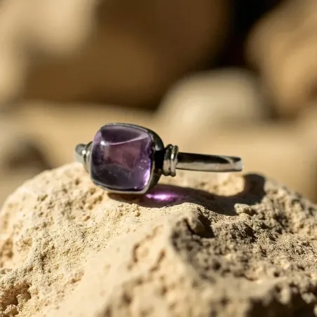 Bague Neptune Améthyste – Sagesse & Paix Intérieure