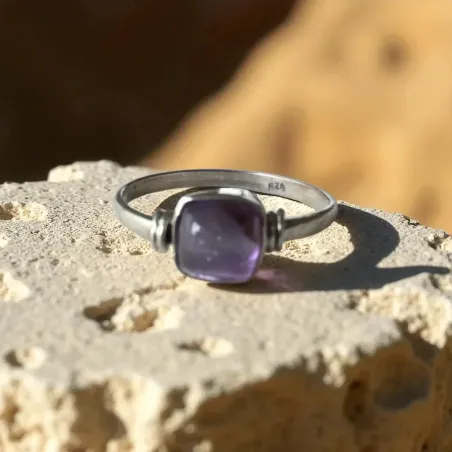 Bague Neptune Améthyste – Sagesse & Paix Intérieure