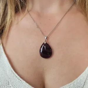 Pendentif Fluorite Goutte – Pierre de Clarté & Protection