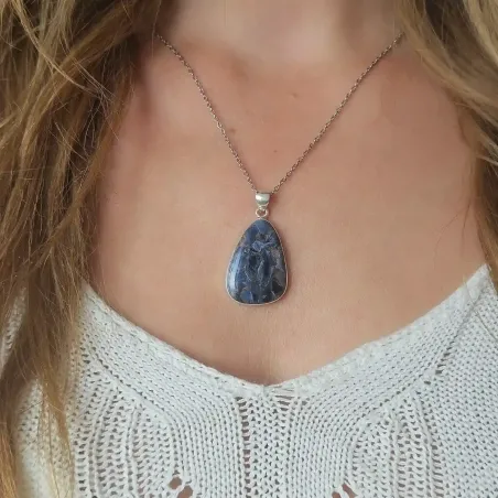 Pendentif Pietersite semi-goutte – Pierre de transformation