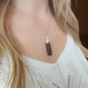 Pendentif en Tourmaline Noire Pointe – Protection & Ancrage