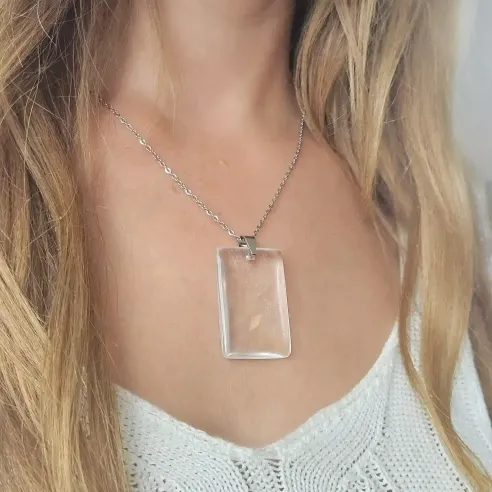 Pendentif en Cristal de Roche – amplificateur d'énergie