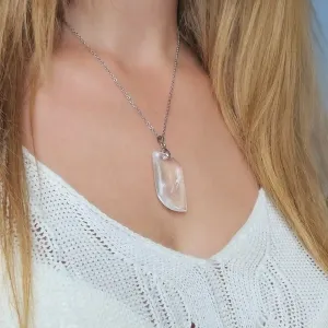 Pendentif Cristal de Roche Argent – clarté et lumière pure