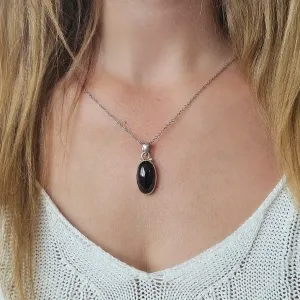 Pendentif Grenat Argent Ovales – énergie et passion