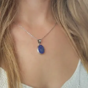 Pendentif Lapis-Lazuli Argent – sagesse et intuition claire