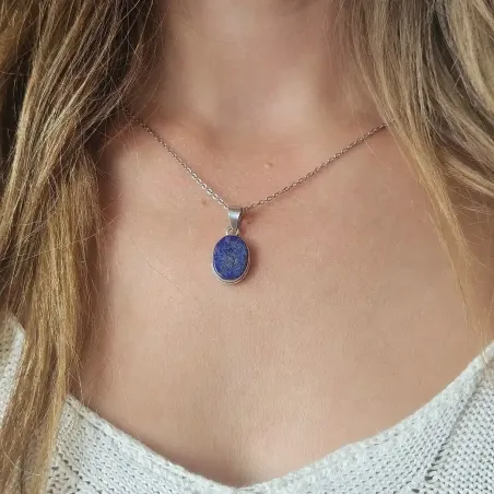 Pendentif Lapis-Lazuli Argent – sagesse et intuition claire