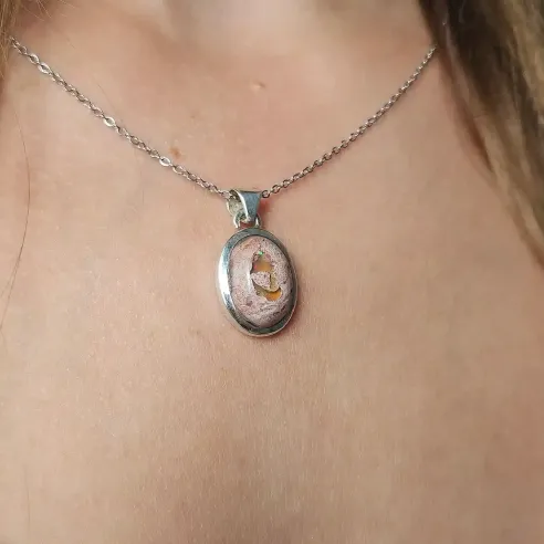 Pendentif Opale de Feu Mexique – Énergie solaire & passion
