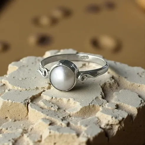 Bague Vesta Perle – Féminité Sacrée & Équilibre Intérieur