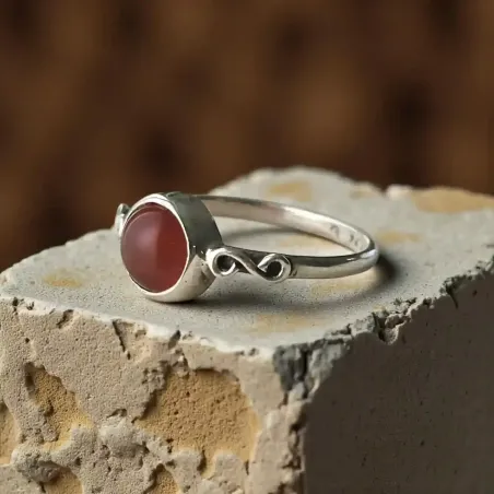 Bague Vesta Cornaline – Énergie Créative & Confiance en Soi