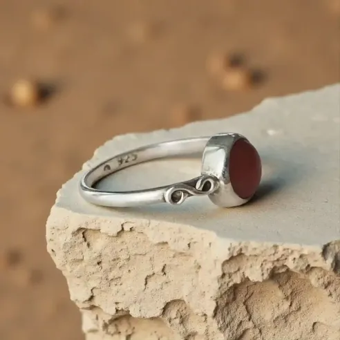 Bague Vesta Cornaline – Énergie Créative & Confiance en Soi