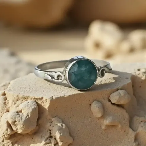 Bague Vesta Émeraude – Amour Sincère & Guérison Émotionnelle