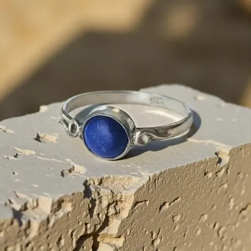 Bague Vesta Lapis Lazuli – Communication & Clarté Mentale