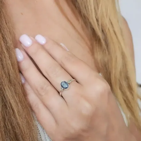 Bague Saphir Angel – Argent - Sagesse et élévation