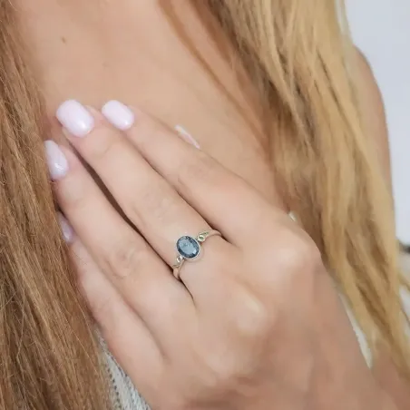 Bague Saphir Angel – Argent - Sagesse et élévation