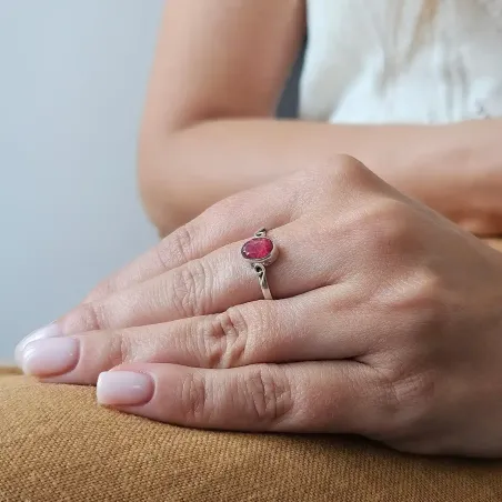 Bague Rubis Angel - Cœur et énergie vitale
