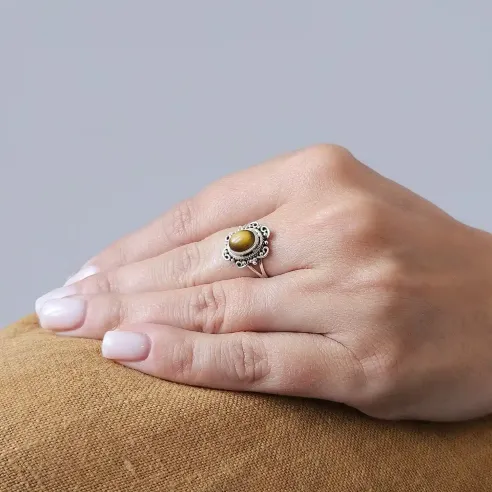 Bague Oeil de Tigre Juliette – Argent et force protectrice